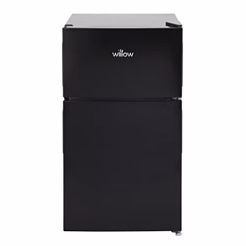 Willow 86L Under Counter Fridge Freezer in Black