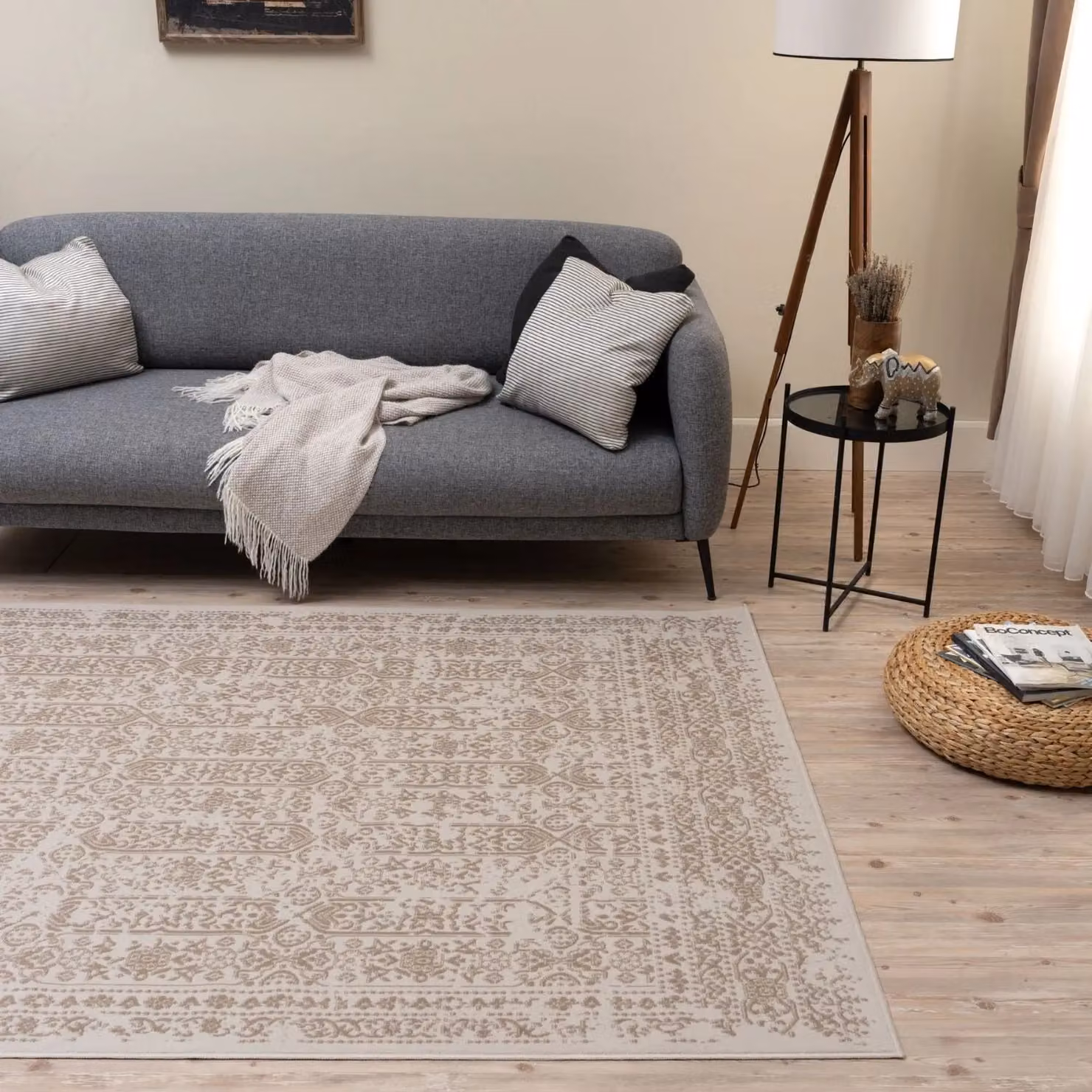 THE RUGS Montana Vintage Design Area Rug, Light Beige, W: 80 cm, L: 150 cm – 3