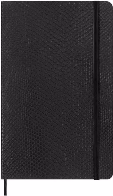 Moleskine Vegea Boa Soft Cover Faux Leather Notebook in Black
