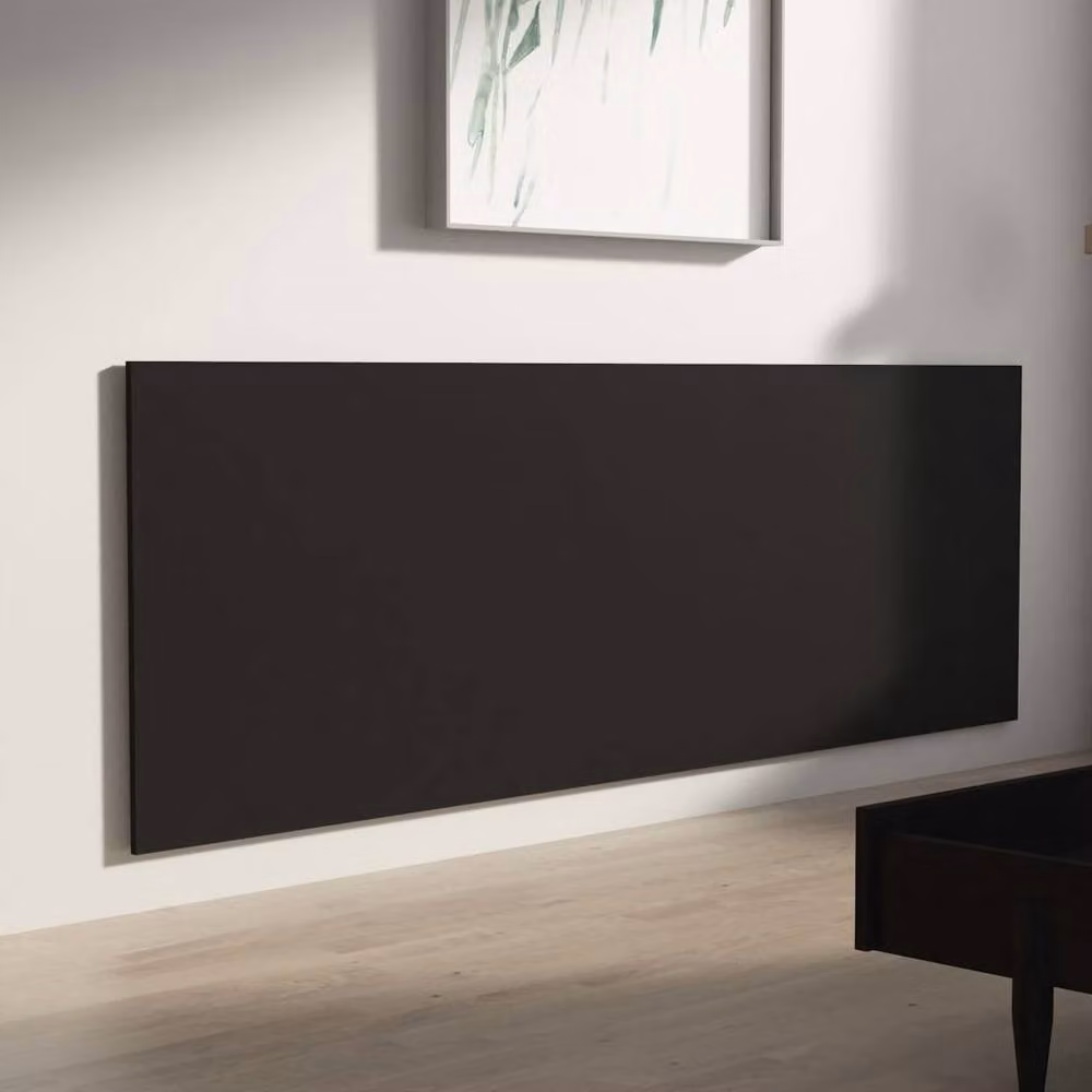 Berkfield Home Black Wall Mount Headboard in Engineered Wood W/D/H: 240 x 1.5 x 80 cm – 3