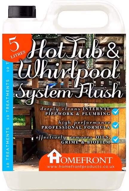 Homefront Hot Tub and Whirlpool System Flush 5 l in Clear – 1