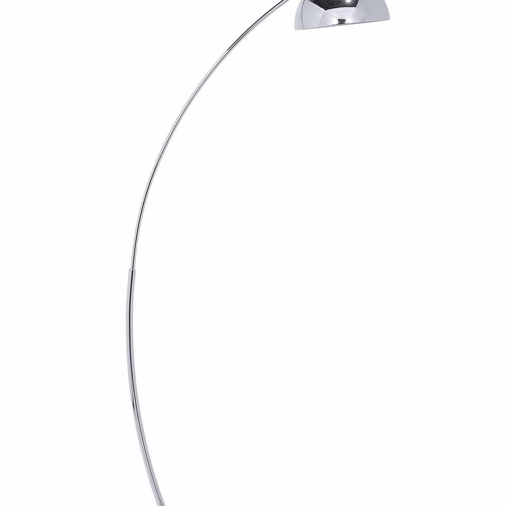 Wyld and Coco Silver Industrial Floor Lamp with Adjustable Dome Shade, Height: 155 cm – 2
