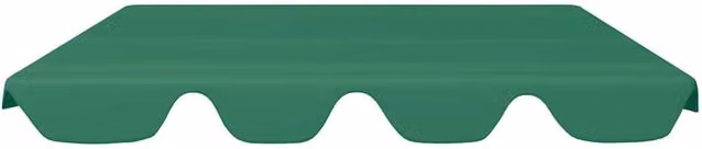 Berkfield Home Replacement Canopy for Garden Swing in Green, PVC-Coated Polyester, W: 188 cm, D: 145 cm, H: 110 cm