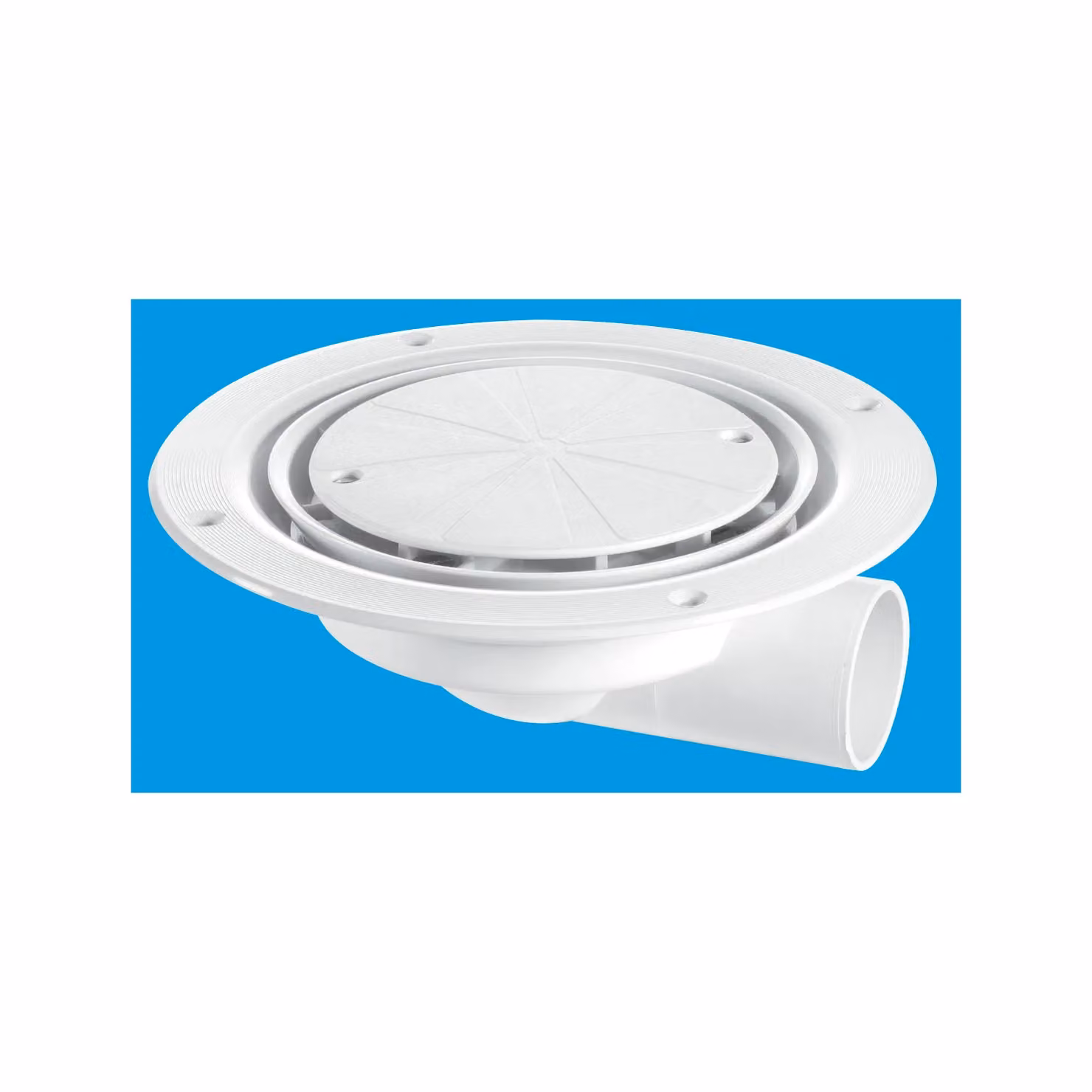 McAlpine USG3WH Untrapped Gully with Clamp Ring and Cover Plate, 1.5 inch Horizontal, Silver – 2