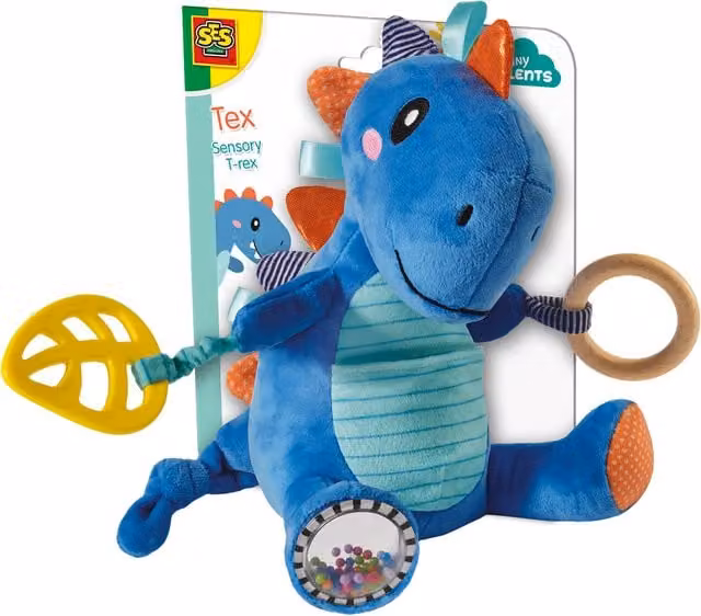 Tex Sensory T-rex Interactive Plush Dino Toy in Multicolour