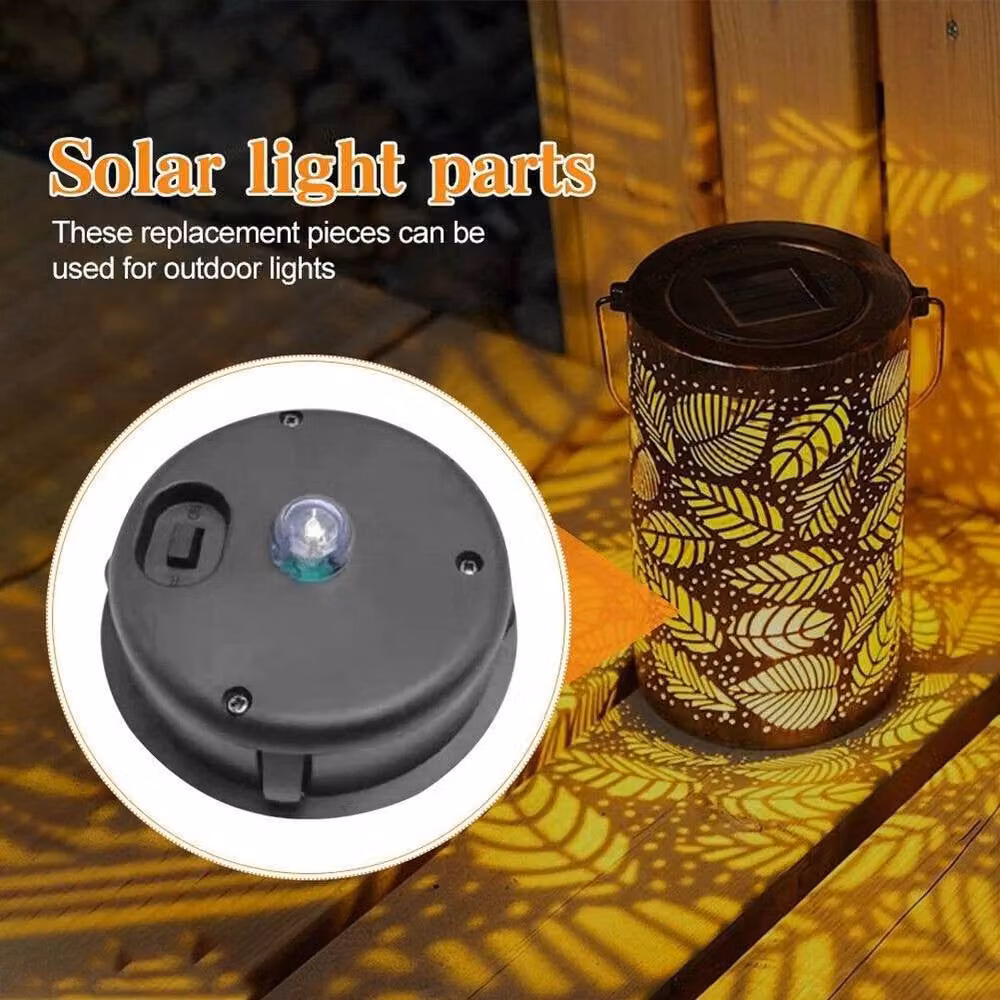 EONLION Set of 4 Solar Powered Garden Lantern Replacement Lights in Black – 3