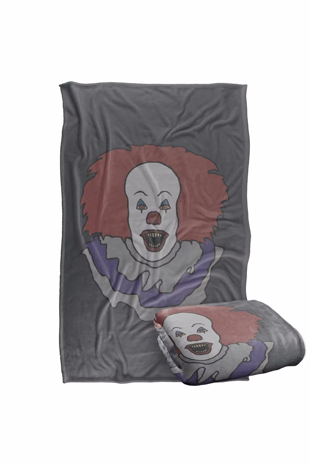 Warner Bros. It Red Balloon Silky Touch Super Soft Fluffy Throw Blanket in Red, Grey and Multicolour – 2