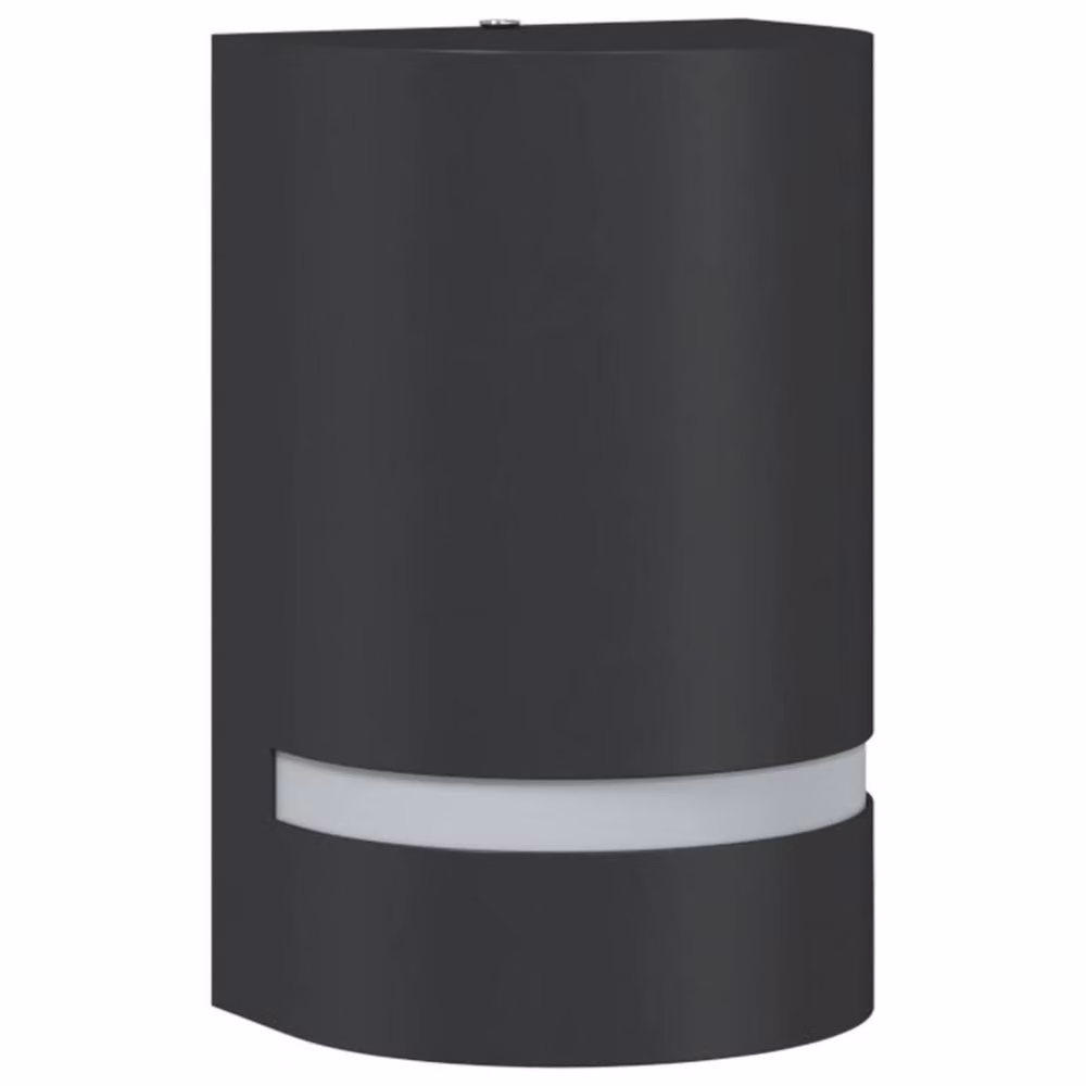 Berkfield Home Modern Black Outdoor Wall Light in Die-cast Aluminium – 2