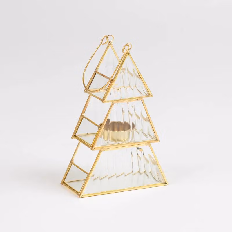 Scottish Everlastings Ltd Gold Tree Tealight Candle Holder, Height: 19.5 cm – 2