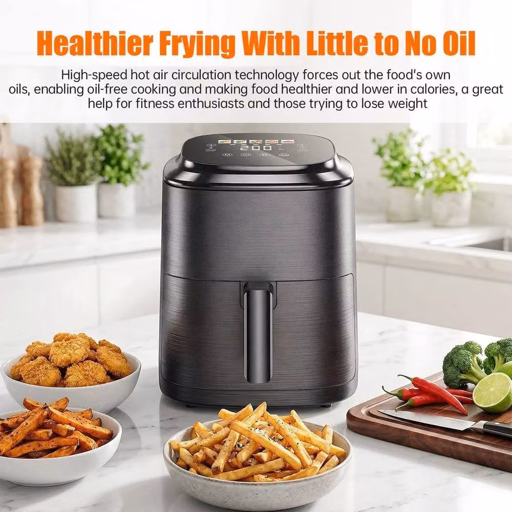 PAWNORA 2.5L Mini Digital Air Fryer with Hot Air Function in Black – 5