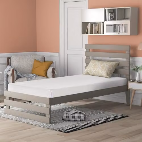KUDL HOME Kidsaw Reflex Foam Single Mattress, White, W/D/H: 90 x 190 x 15 cm, Medium Firmness – 2