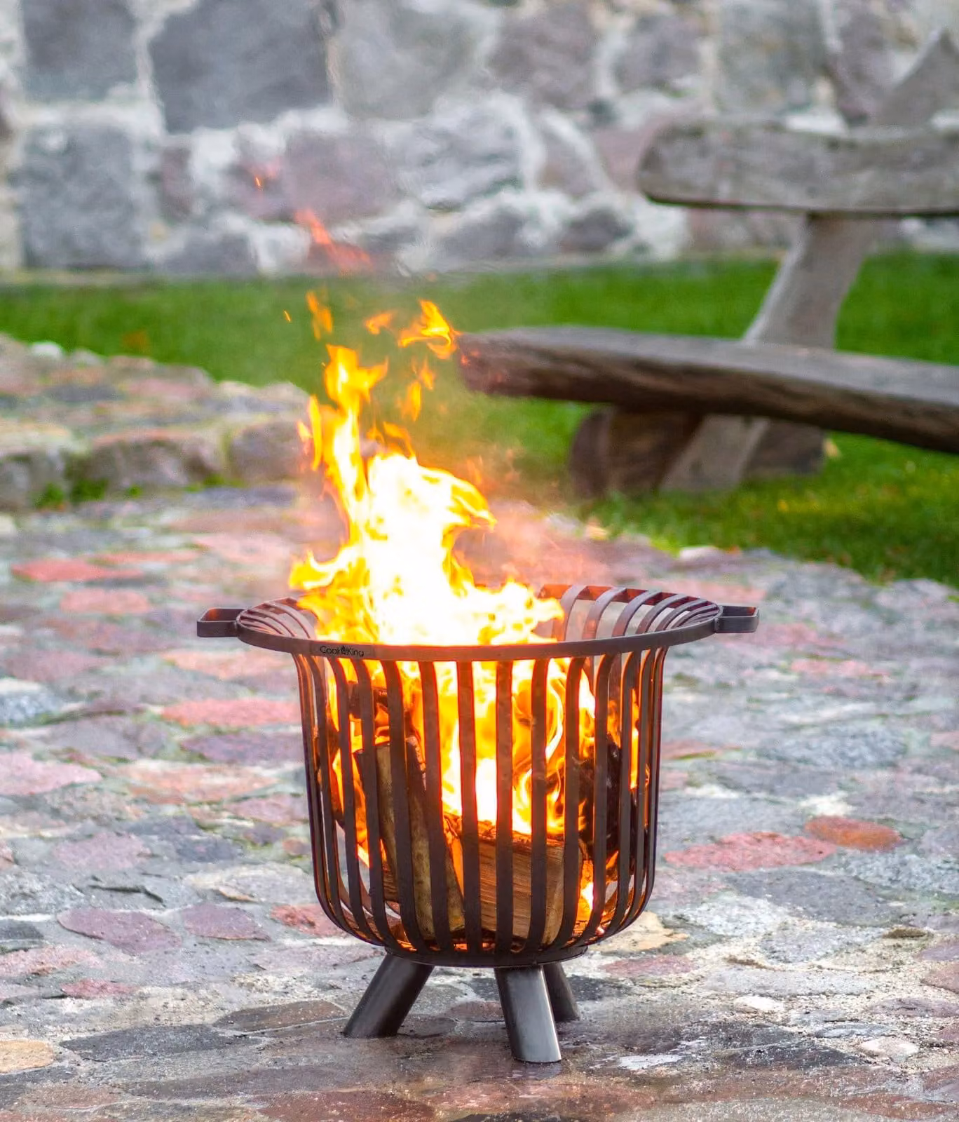 Norfolk Leisure Lifestyle Verona 60cm Metal Fire Basket in Black – 2