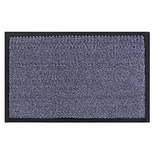 JVL Commodore Non-Slip Barrier Doormat, Blue and Black, W: 120 cm, D: 150 cm