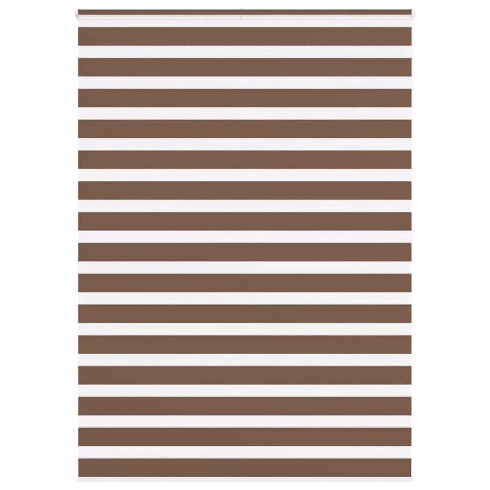 Berkfield Home Elegant Zebra Blind in Brown, W: 160 cm, H: 200 cm – 2