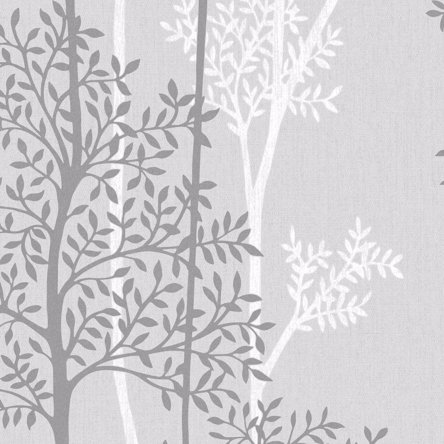 Superfresco Easy Eternal Tree Print Wallpaper in Grey, Width: 52 cm – 2
