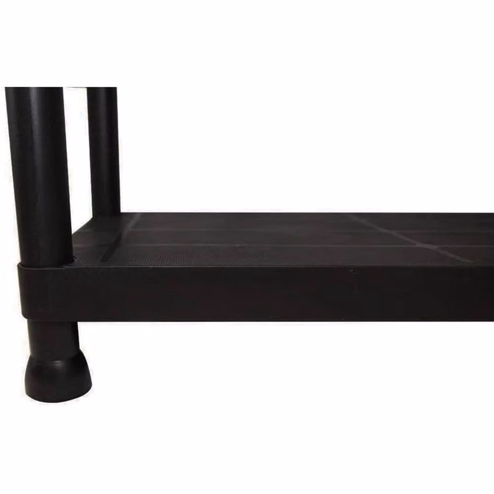 Havendro Set of 2 Black 5-Tier Plastic Shelving Units for Garage and Home Storage – 4