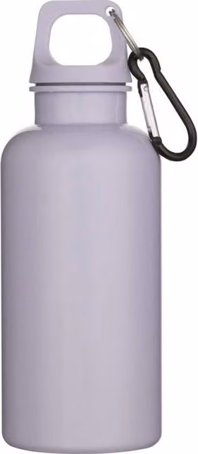 Floso Oregon Solid Plastic Carabiner Clip Water Bottle, 400 ml, Purple