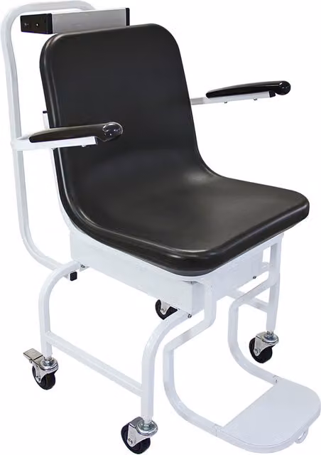 T-Mech Commercial Disability Wheelchair Scales in Black and White
