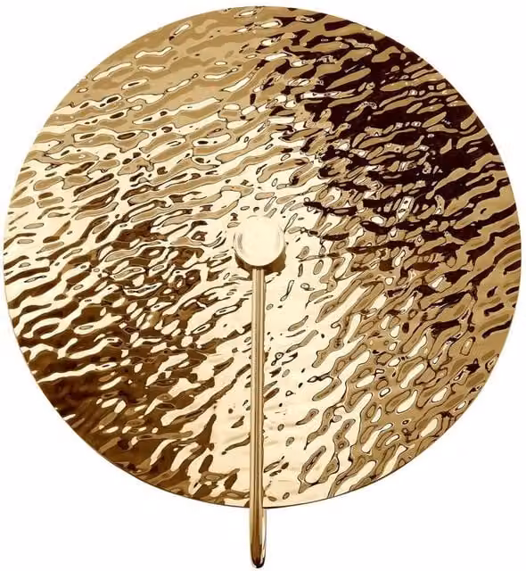 Netlighting Mare Modern Round Wall Lamp in Gold/Brass – 1