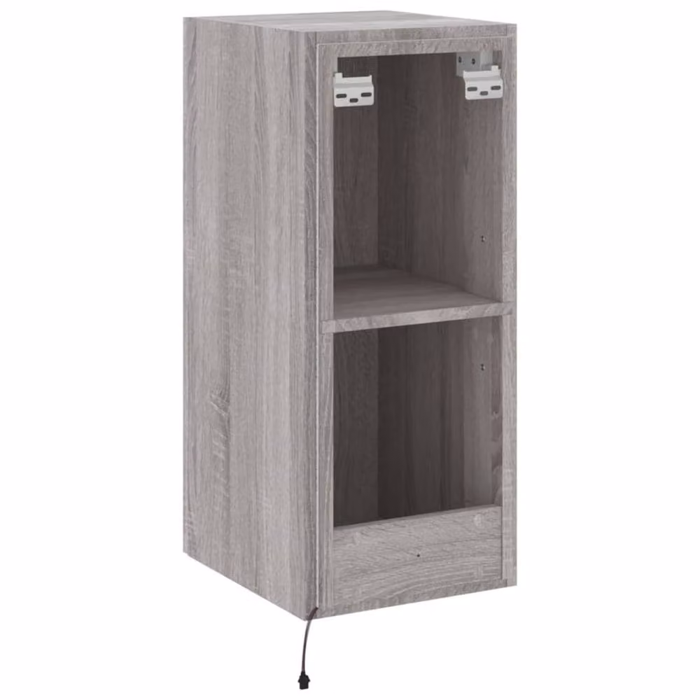 Berkfield Home TV Wall Cabinet with LED Lights in Grey Sonoma, W/D/H: 30.5 x 35 x 70 cm – 4