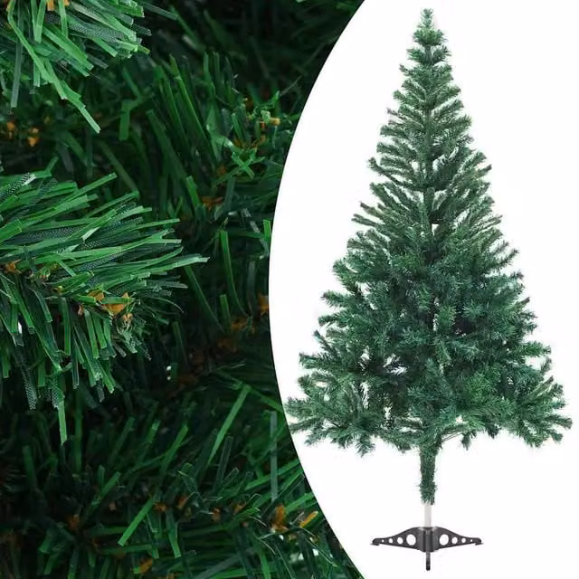 Berkfield Home Pre-lit Artificial Christmas Tree with Ball Set, Green, Height: 180 cm – 1