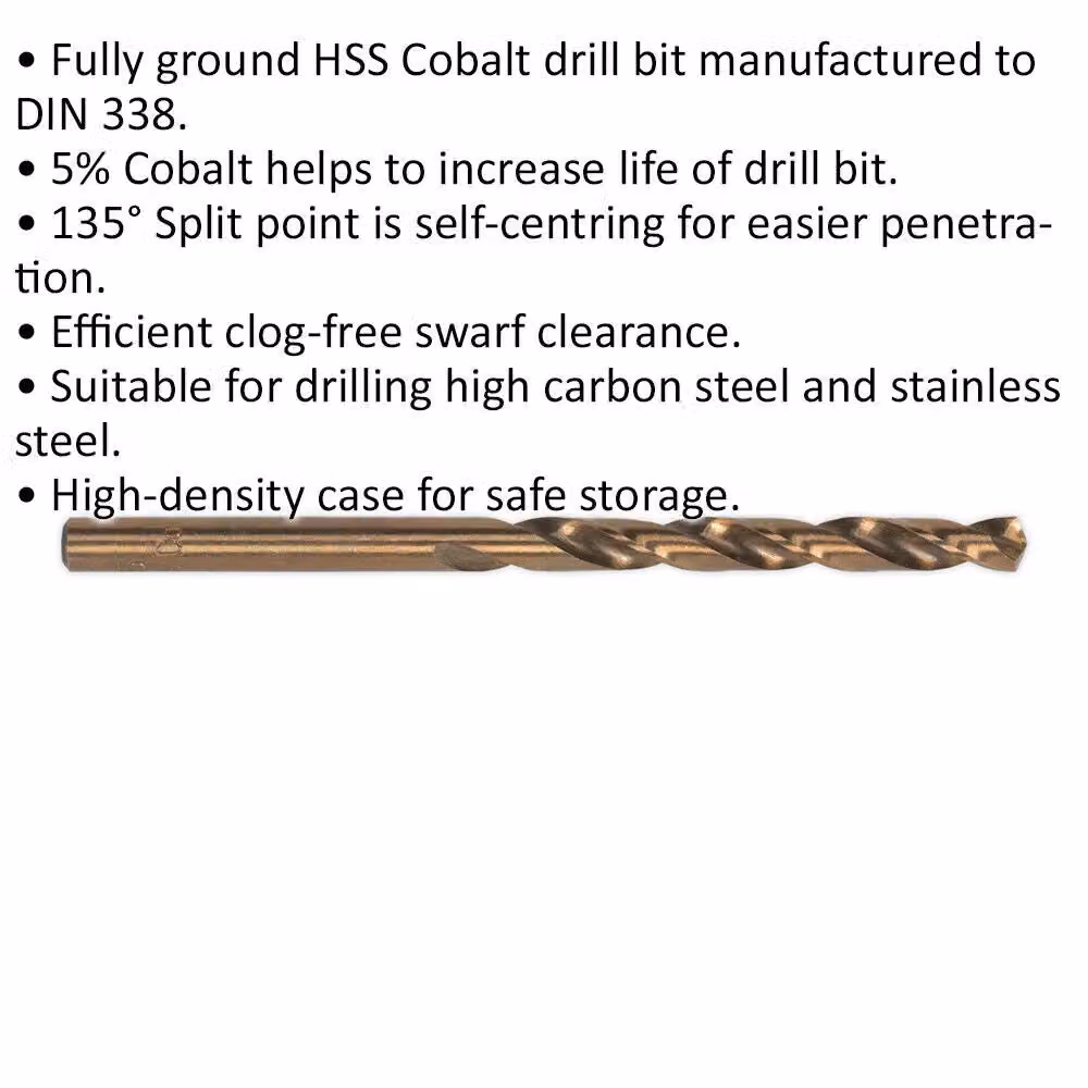 Loops 10 Pack 5.5mm HSS Cobalt Twist Drill Bits in Gold – 2