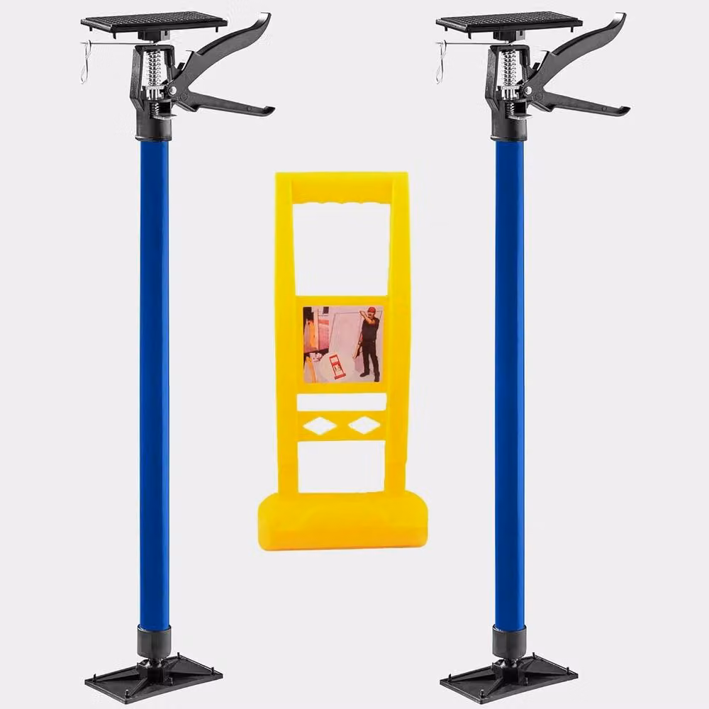 ATEK Set of 2 Adjustable Telescopic Drywall Plasterboard Support Props in Blue and Yellow – 2