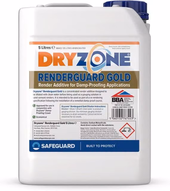 Dryzone Renderguard Gold Render Additive, Gold, 18 cm