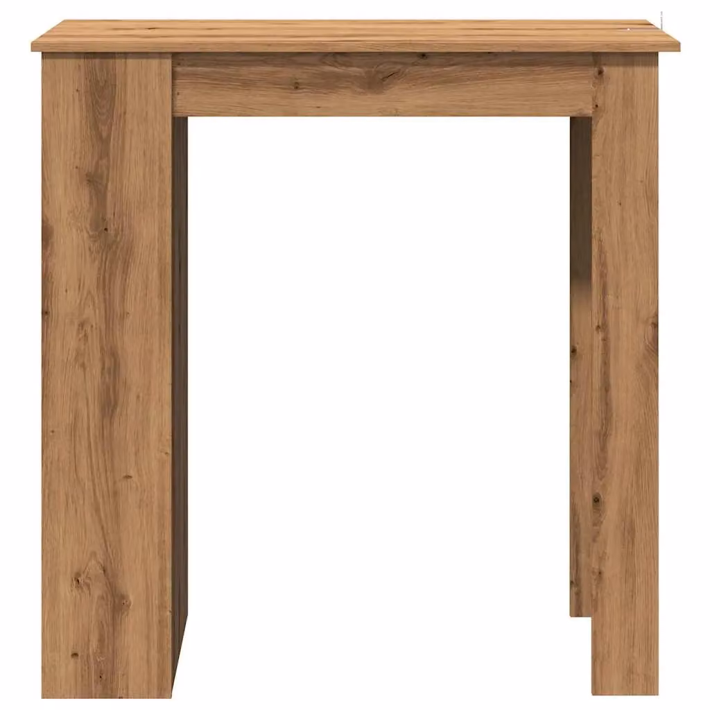 Berkfield Home Bar Table with Shelf in Artisan Oak Brown, W/D/H: 102 x 50 x 103.5 cm – 3