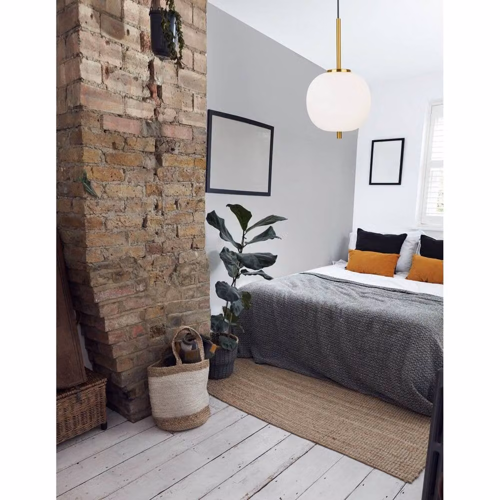 Netlighting Lato Globe Pendant Light in White with Glass and Metal, Diameter: 18.5 cm – 2
