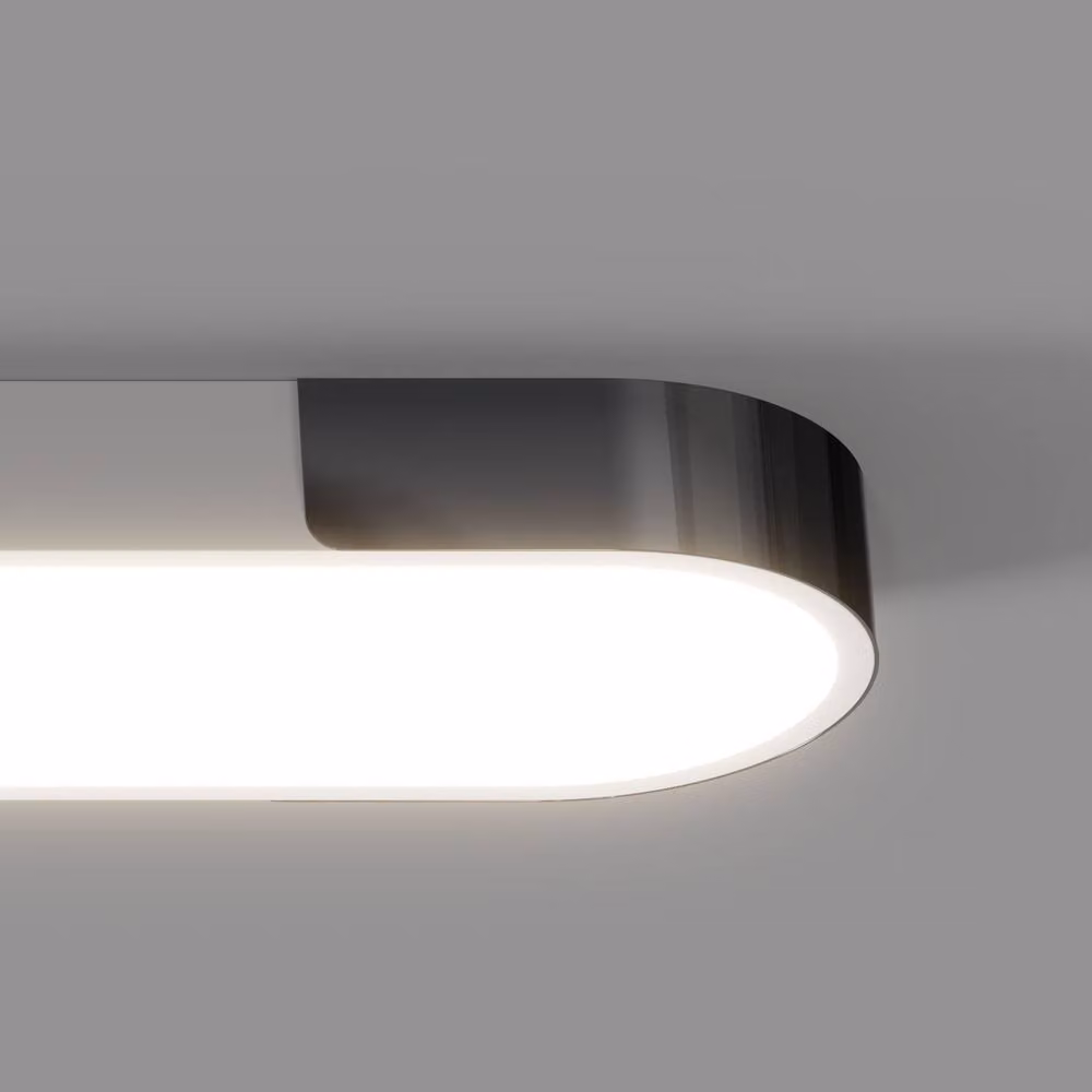 NIVOR 48W Linear LED Ceiling Light in Gold with Remote Control and Dimmable Acrylic Design – 3