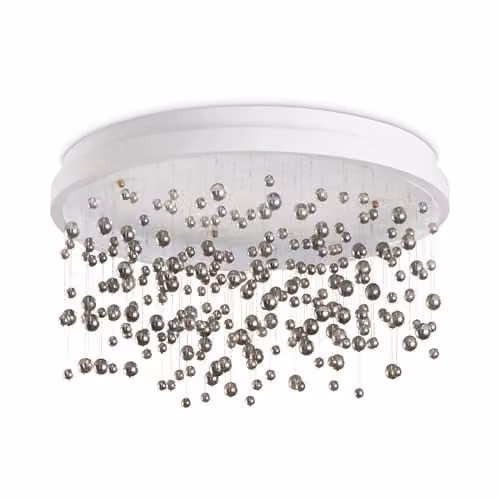 Ideal Lux Armony Semi Flush Ceiling Light in White with 5650Lm and 3000K Warm White LED – 1
