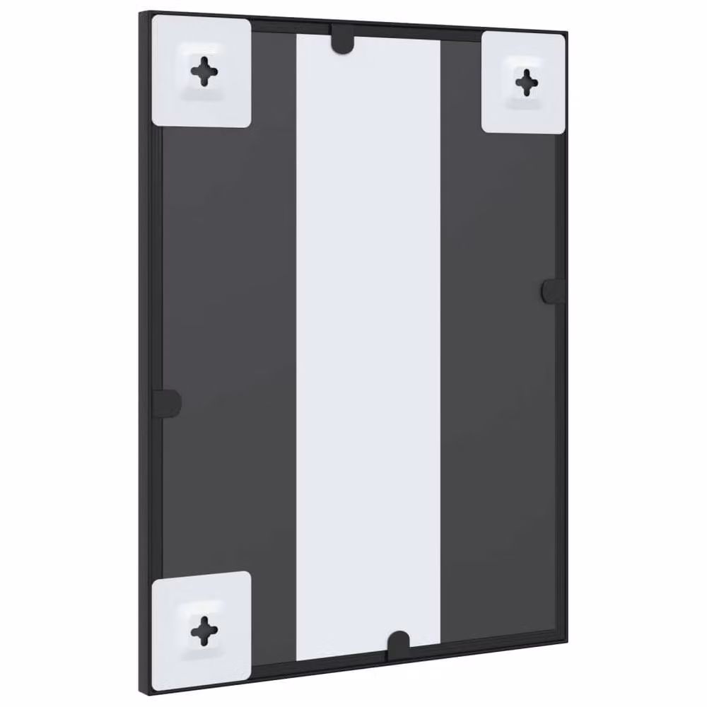 Berkfield Home Minimalist Rectangular Wall Mirror in Black, W: 30 cm, H: 40 cm – 4