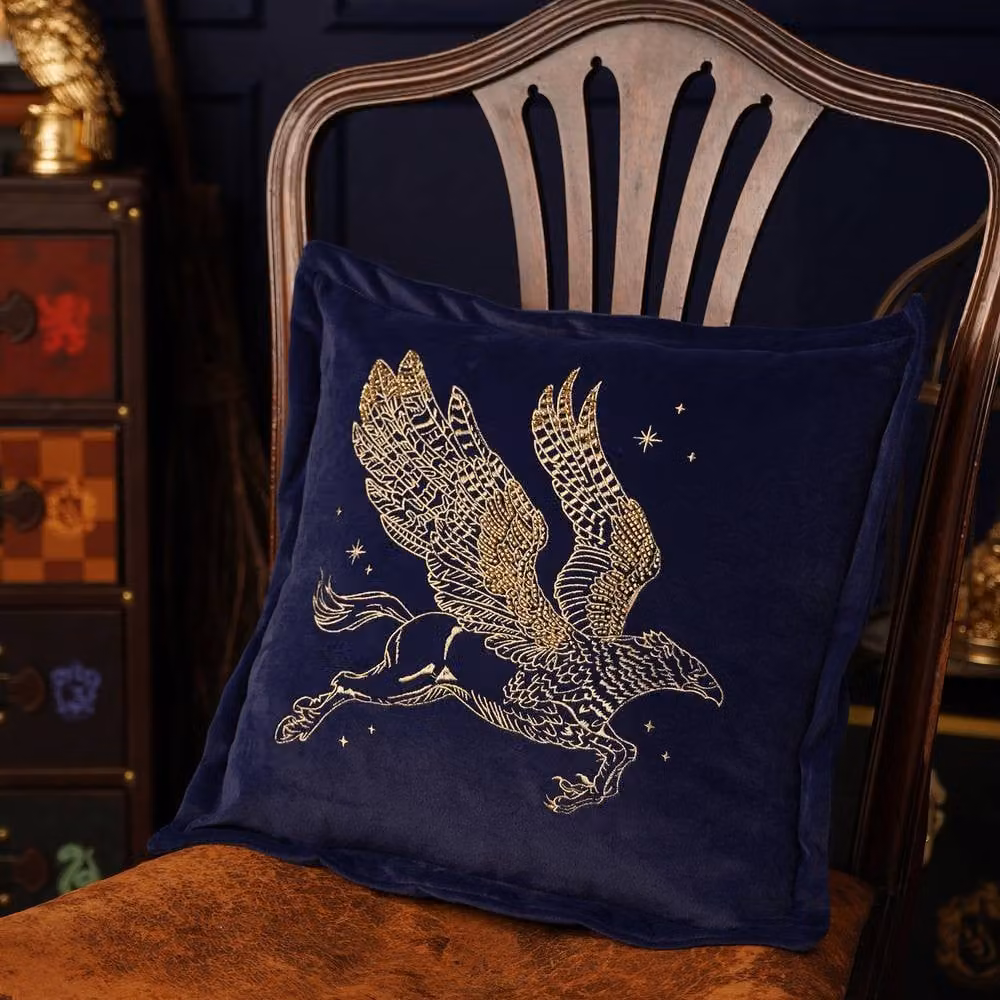 Warner Bros Harry Potter Alumni Velvet Cushion in Blue, W/D/H: 40 x 40 x 40 cm – 2