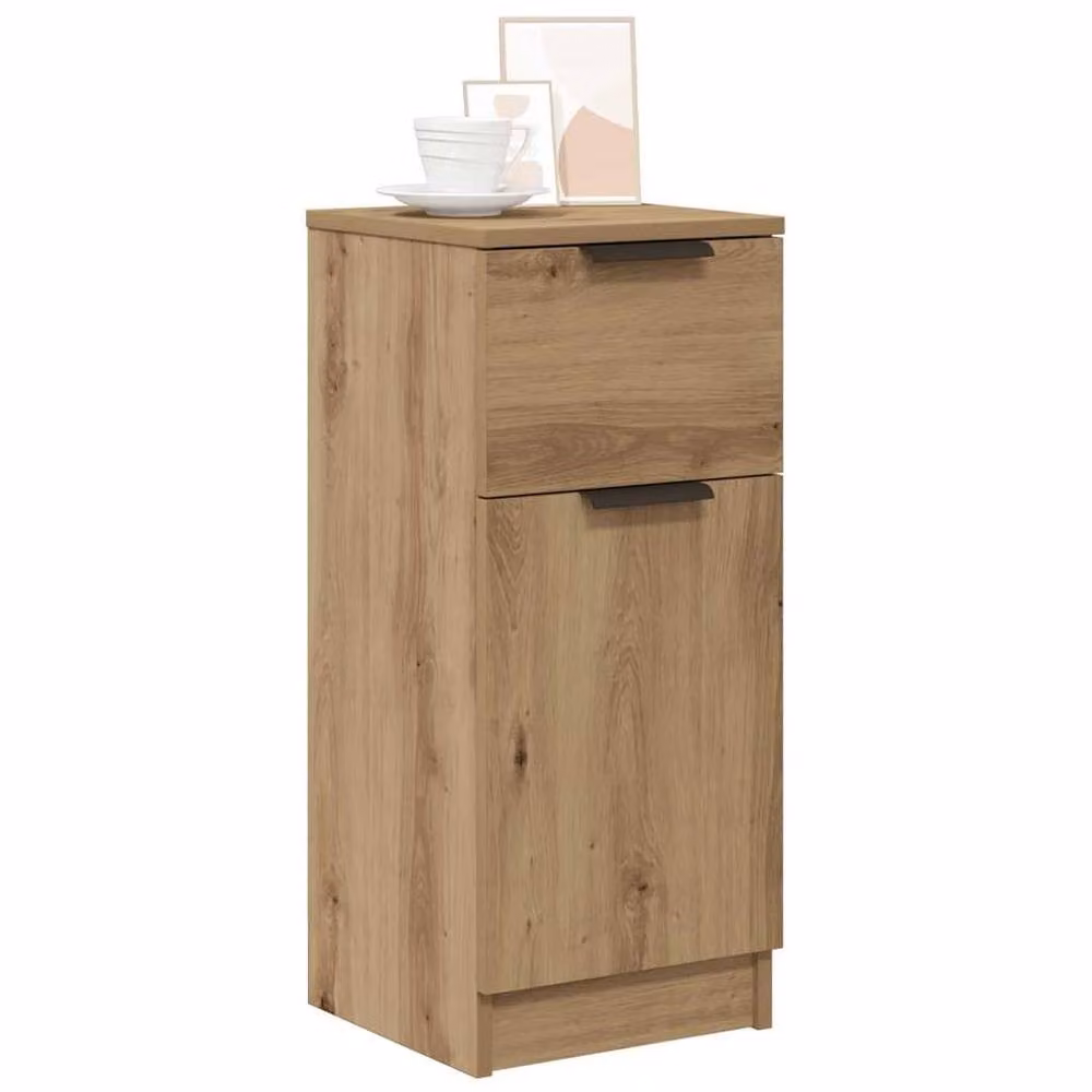 Berkfield Home Artisan Oak Sideboard in Brown, W/D/H: 30 x 30 x 70 cm – 2