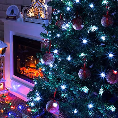 The Christmas Workshop 1000 Bright White LED Chaser Fairy Lights, 69.9 Metres, 8 Light Modes for Indoor or Outdoor Use – 2