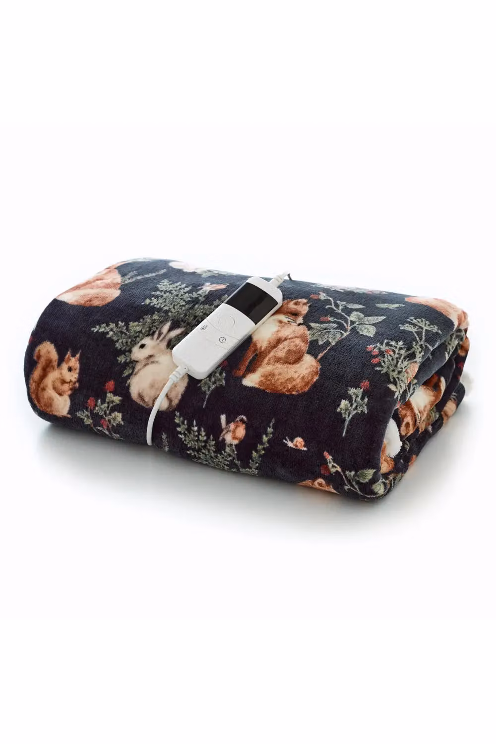 Deyongs 1846 Woodland Wildlife Green Heated Sherpa Throw, W: 140 cm, D: 180 cm – 2