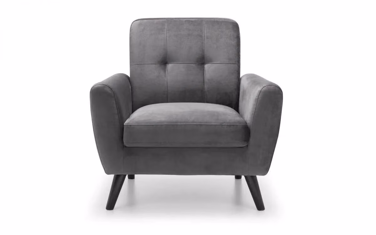 Ashfield Grey Velvet Tub Armchair – 2