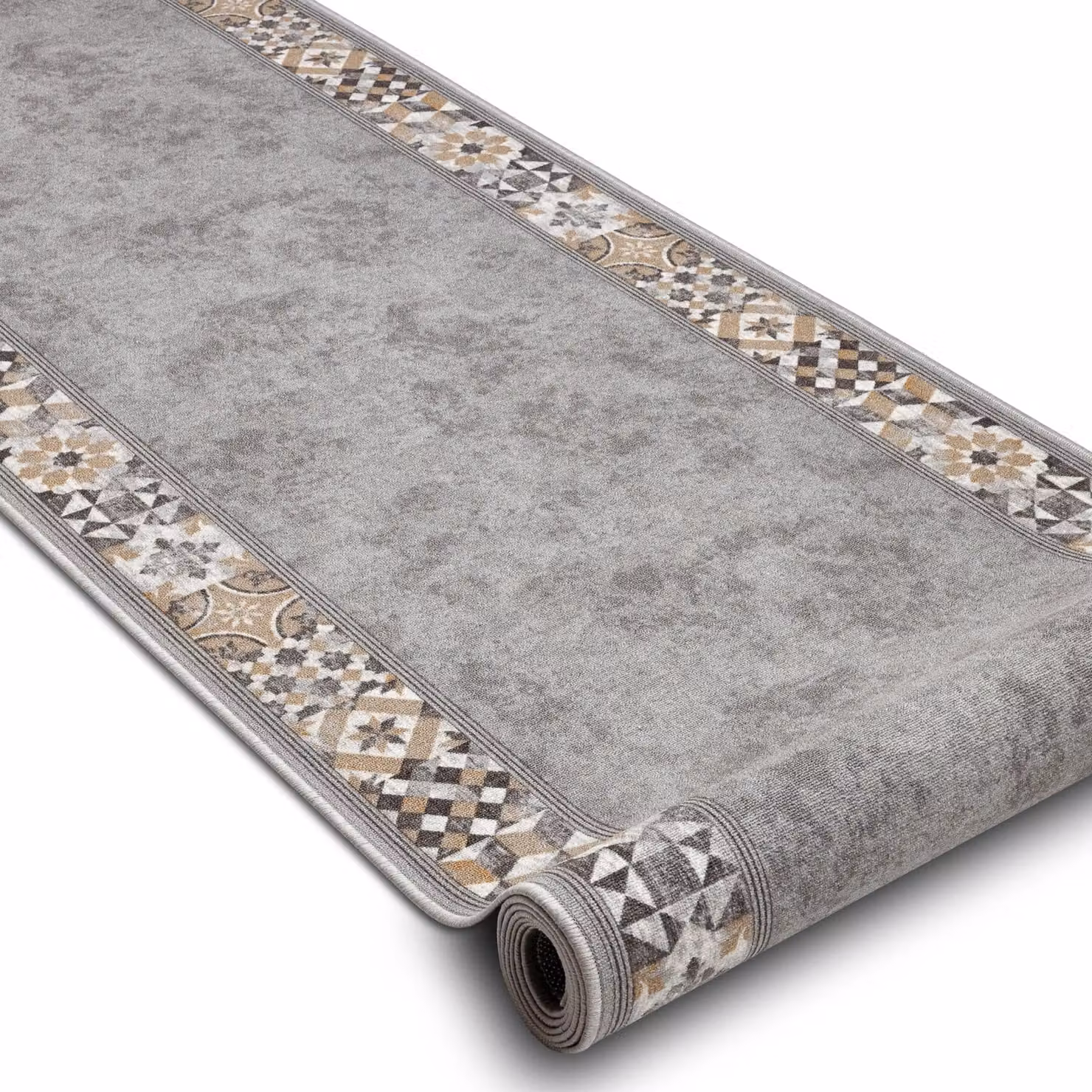 RugsX Murcia Anti-Slip Runner in Grey, W: 80 cm, L: 450 cm – 2