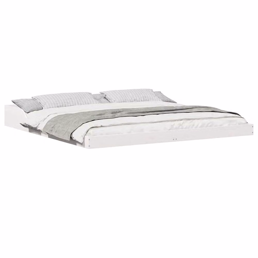 Berkfield Home White Solid Pine Wood Mattress, 200 x 220 cm – 2
