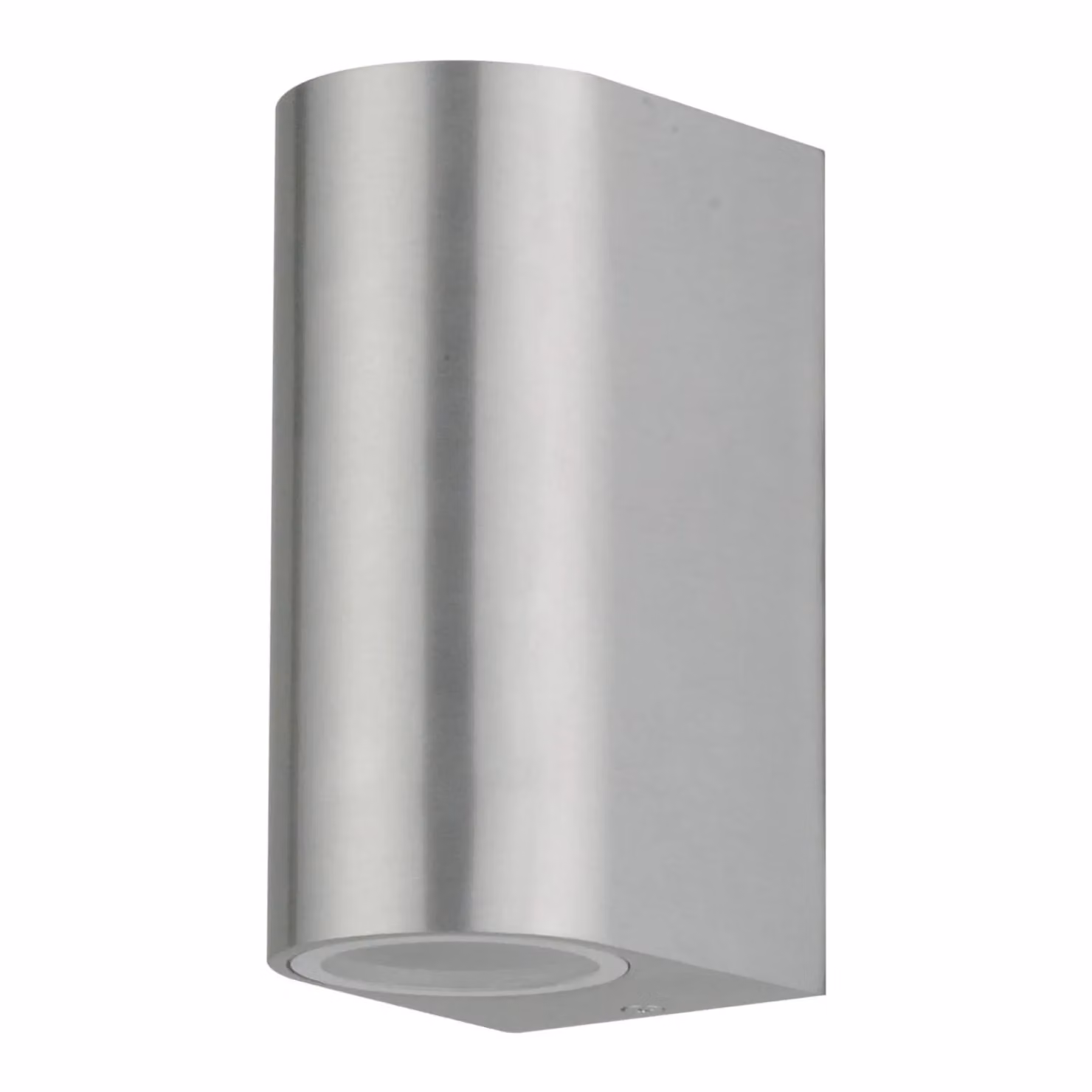 First Choice Lighting Drayton Brushed Aluminium Outdoor Twin Wall Light in Silver – 2
