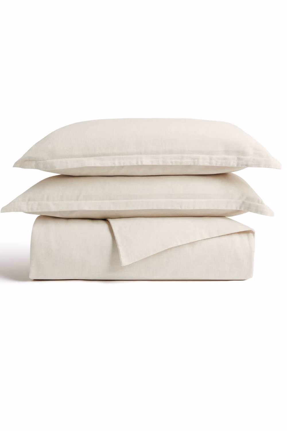 CHRISTY Flannel Marl Super Soft Brushed Cotton Duvet Cover Set in Beige, W/D/H: 140 x 200 cm – 2