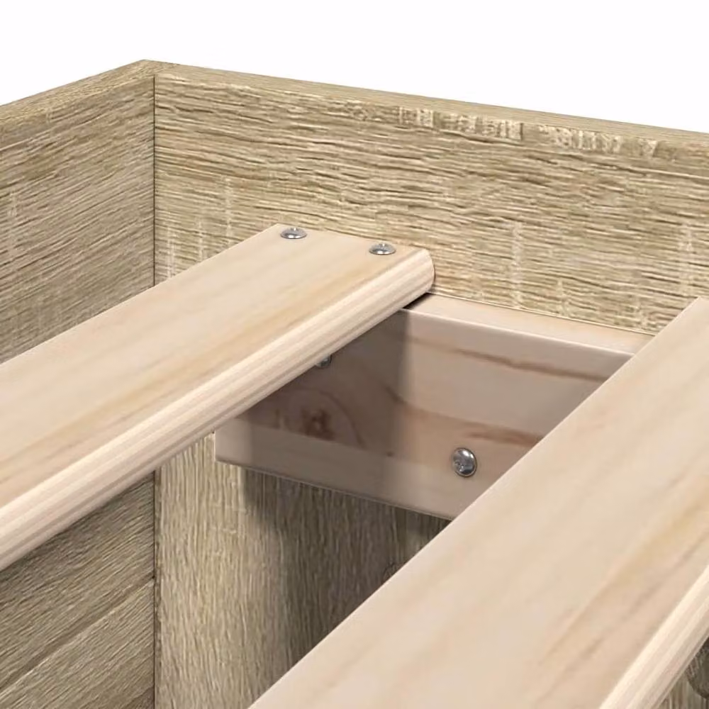 Berkfield Home Sonoma Oak Bed Frame with Drawers, Beige, W/D/H: 90 x 200 cm – 2