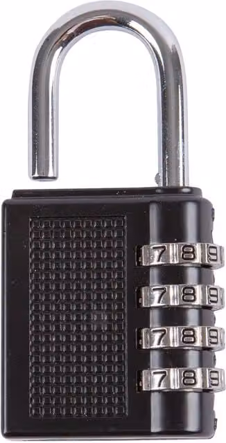 Blackspur 4-Digit Combination Padlock in Black