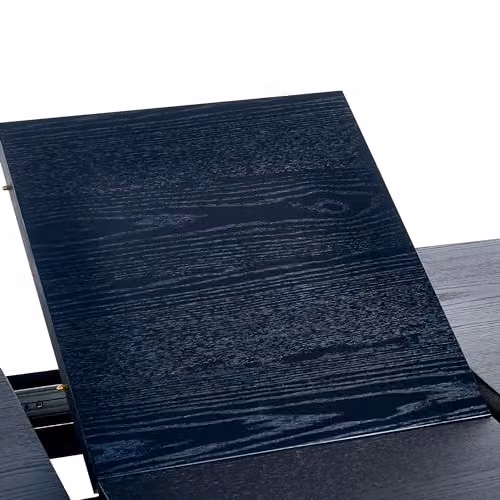 Julian Bowen Louis Black Ash Extendable Rectangular Dining Table W: 180 cm, D: 90 cm – 4
