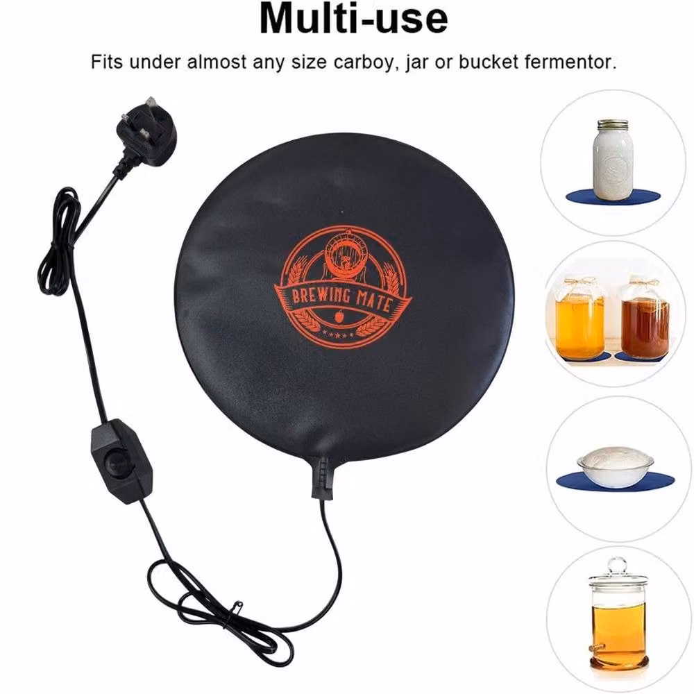 FLAVORA Adjustable Power Home Brew Heating Pad Mat in Black – 2