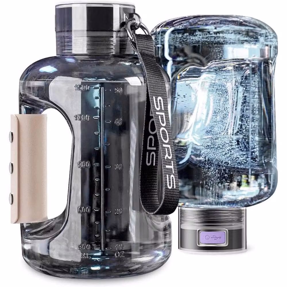 SPETLEK Hydrogen Rich Alkaline Water Maker Bottle, 1.5 l, Grey – 3
