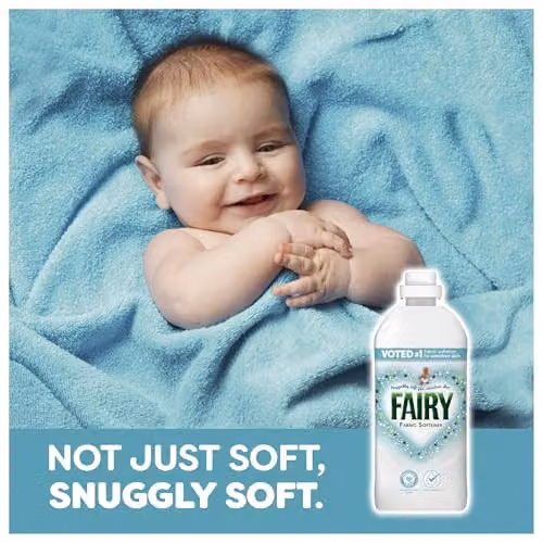 Fairy Fabric Softener Original White, 3.999 l (129 Washes) – 2
