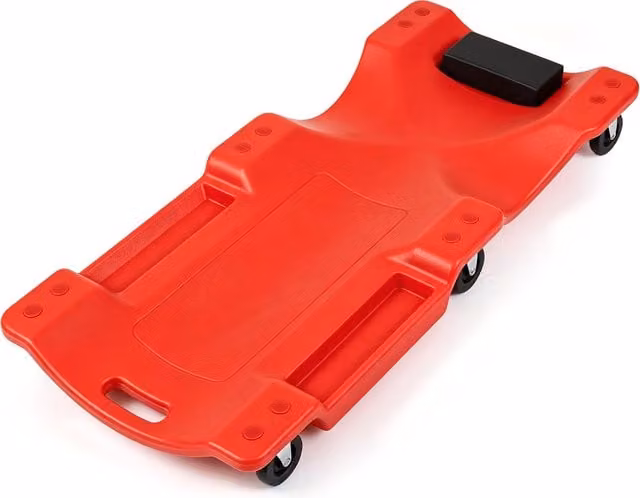 Costway Low Profile Rolling Garage Creeper, Red, 101 cm