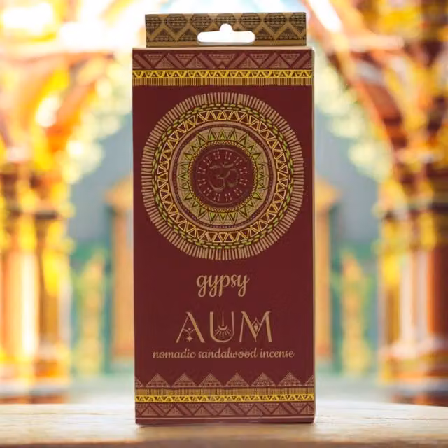 AUM Gypsy Nomadic Boho Incense Sticks and Cones in Dark Brown